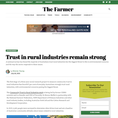 The Farmer Article