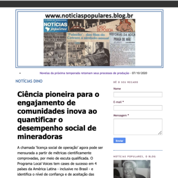 Notícias Populares - 18/09/2020