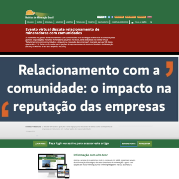 Notícias de Mineração Brasil - 19/08/2020
