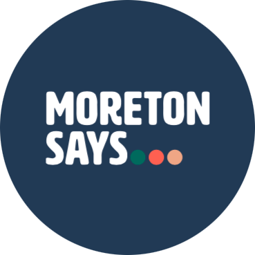 Moreton Says - Blue - Circle